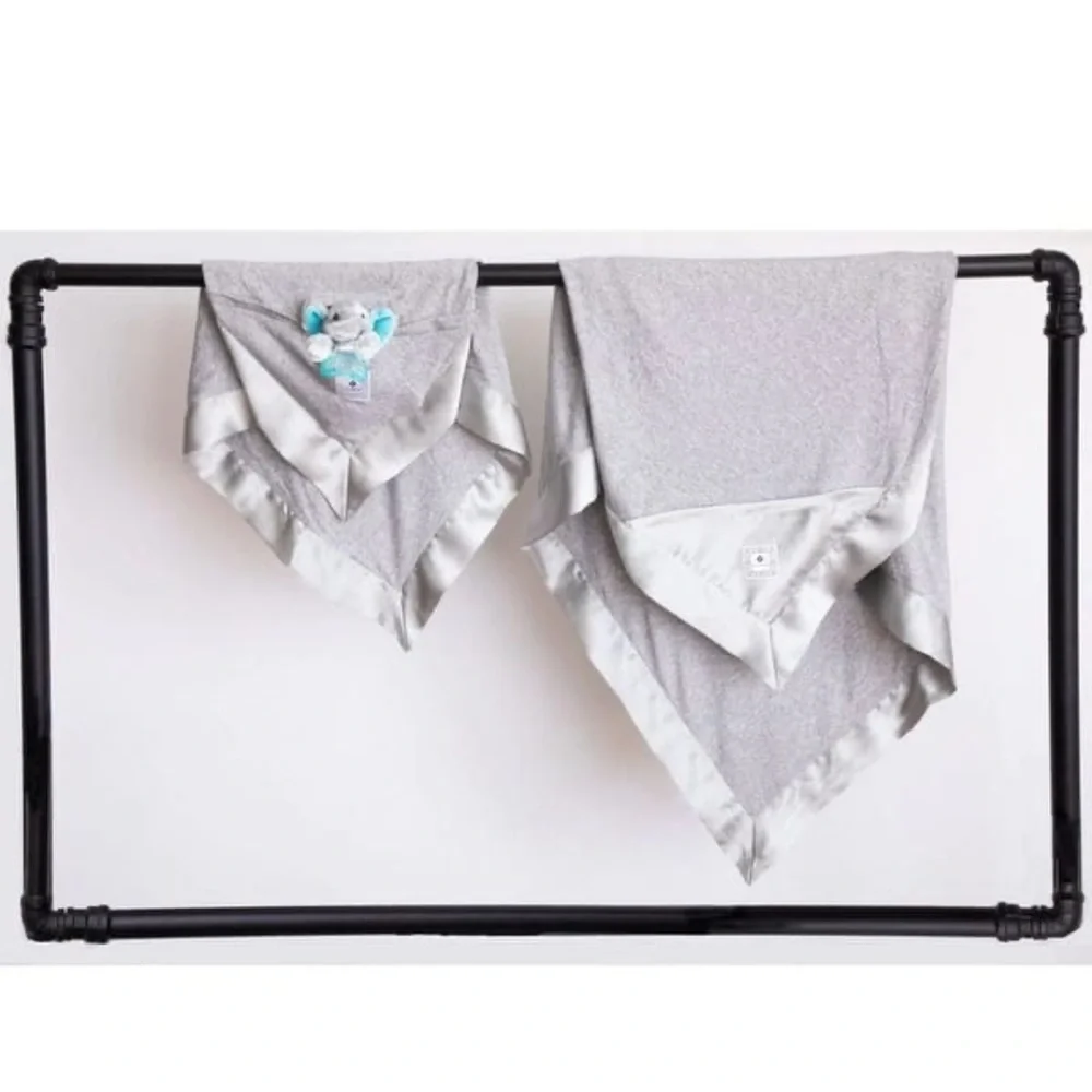 New🌟Anthropologie-Zalamoon Luxie Pocket Elegance Security Blanket-Steel